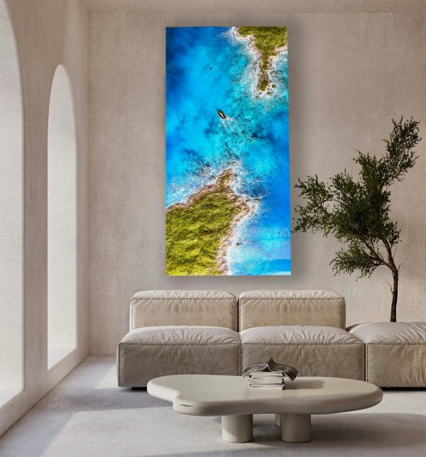 Ocean 3d Art Table Decor | Epoxy resin Art | 3D beach art | Handmade Ocean Landscape Wall Art