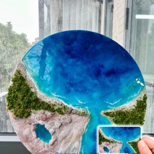Personalized Custom Resin Art | Create Your Own Ocean Memory Resin Art | Resin From Any Photos | Made from Your Photo