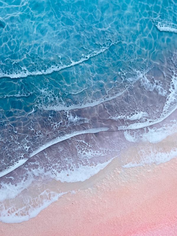 Pink Sand Beach Resin Art, 3D Ocean Epoxy Painting, Coastal Wall Art, Handmade Table decor, Beach House Decor, Ocean Wave Art, Sea Gift