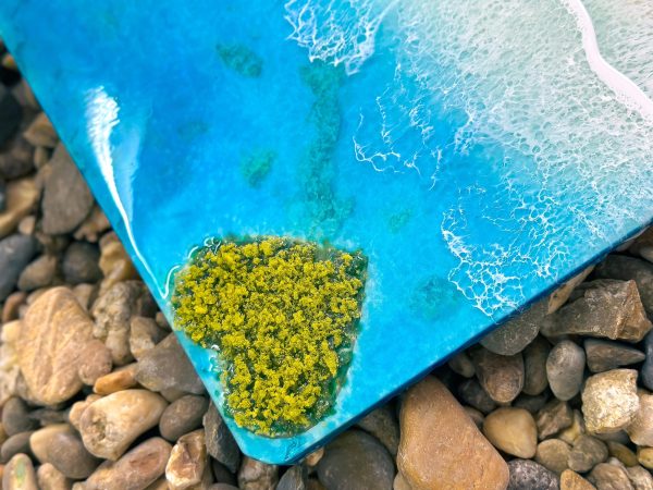 Ocean 3d Art Table Decor | Epoxy resin Art | 3D beach art | Handmade Ocean Wall Art